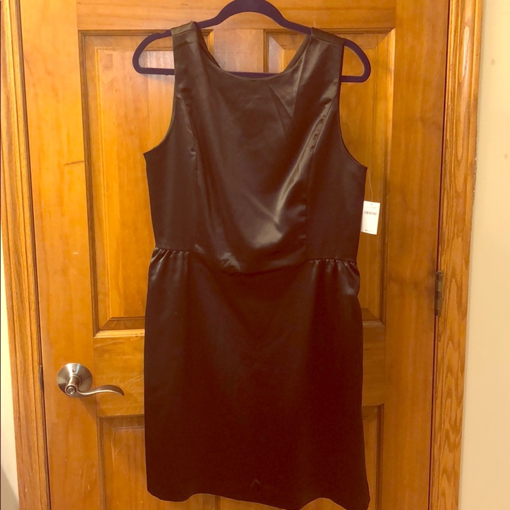 Size 14 Black Satin Dress